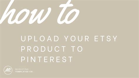 How To Pin Your Etsy Product To Pinterest Youtube