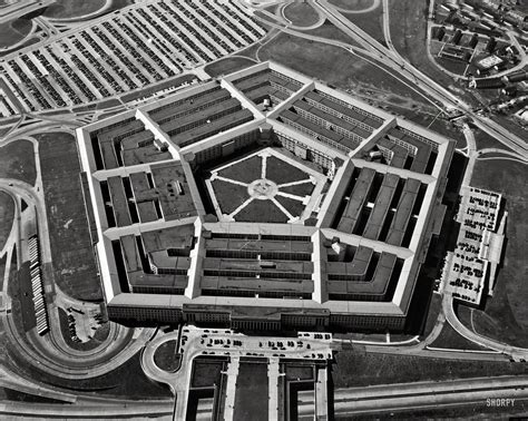 Pentagon Seen From The Air In The 1940s Ghosts Of Dc Pentagon