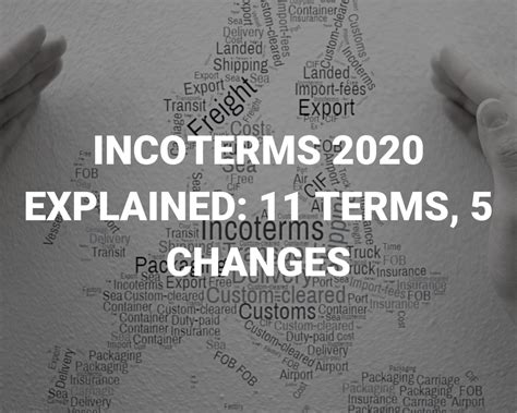 Incoterms 2020 Explained 11 Terms 5 Changes Shipit Logistics℠