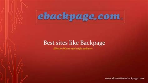 Ppt Best Sites Like Backpage Powerpoint Presentation Free Download