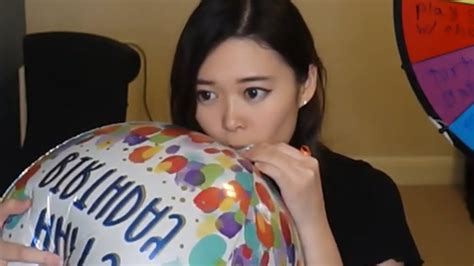 Emily Sucks On A Helium Balloon Youtube
