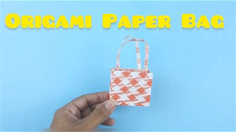 Origami Paper Bag How To Make Paper Bags With Handles Origami T Bags School Hacks Diy