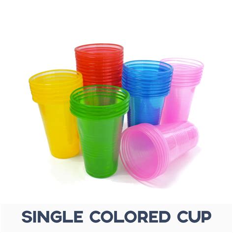 Plastic Colored Cups 50pcs Shopee Philippines