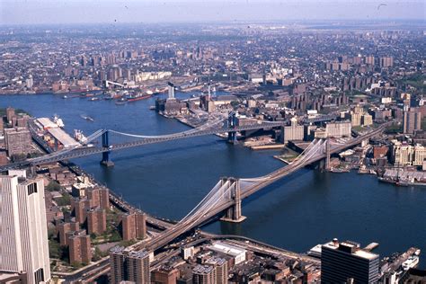 Filemanhattan And Brooklyn Bridges On The East River New York City