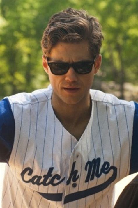 Aaron Tveit In Sunglasses And Catch Me If You Can Baseball Shirt Xd ♥