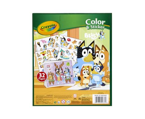 Buy Crayola Bluey Color And Sticker Activity Bluey Coloring Book Online