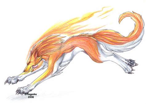 Fire Wolf By Theerya On Deviantart