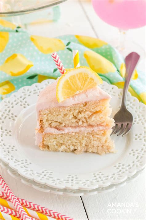 Pink Lemonade Cake Amandas Cookin Cake And Cupcakes