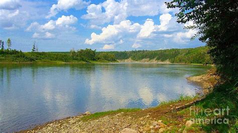 Astotin lake and islet lake. Summer On The North Saskatchewan River Photograph by Jim Sauchyn