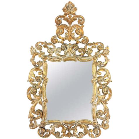 An Elaborate Venetian Italian Rococo Style Giltwood Mirror At 1stdibs