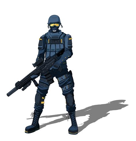 Artstation Cyberpunk Police Officer Character Design