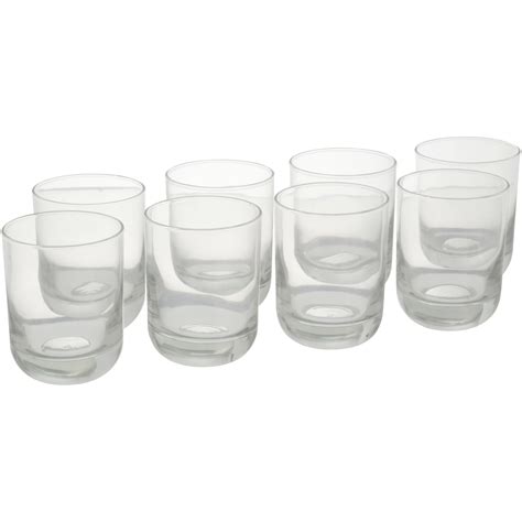 Libbey Polaris 1225 Oz Clear Drinking Glasses Set Of 8