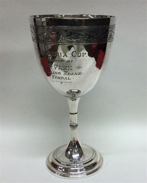 Whittons On Instagram Forsale Lot A Good Engraved Silver Goblet Attractively