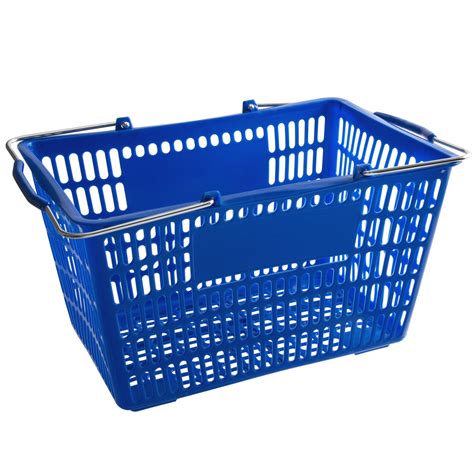 Regency Blue 18 34 X 11 12 Plastic Grocery Market Shopping Basket