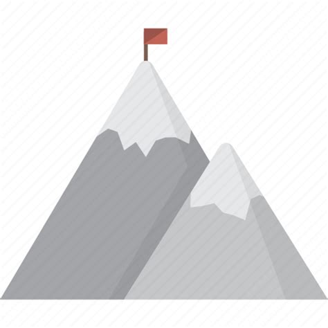 Flag Mountain Mountains Peak Icon
