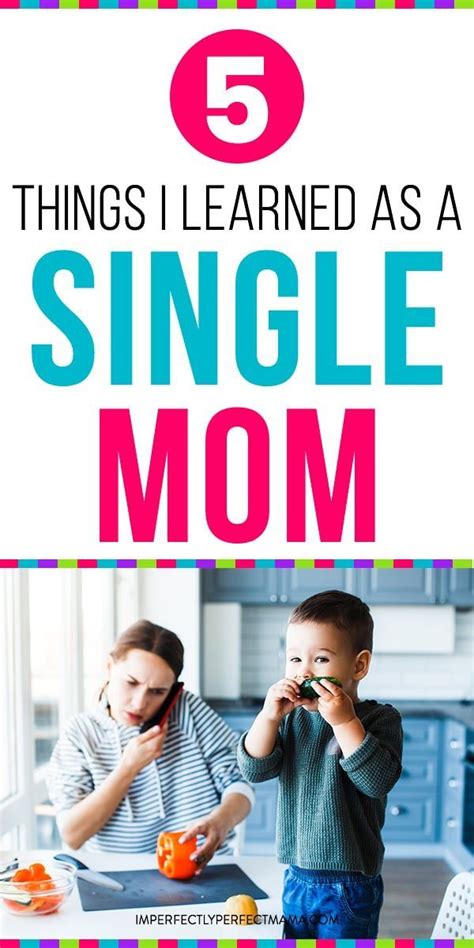 5 Things I Learned As a Single Mom | Single parenting, Mom ...