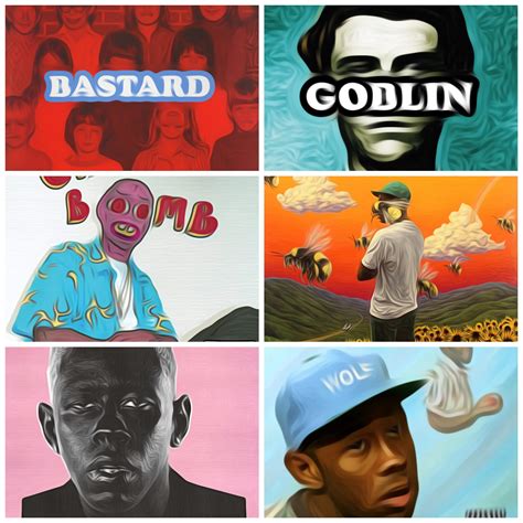 Every Tyler The Creator Album Cover But It Has A Oil Painting Filter