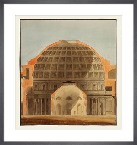 The Pantheon Rome And The Rotunda Bank Of England Art Print By The