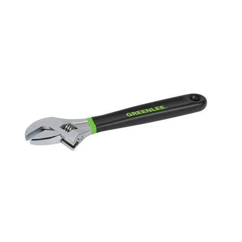 Greenlee 10 Inch Adjustable Wrench Wdipped Handle