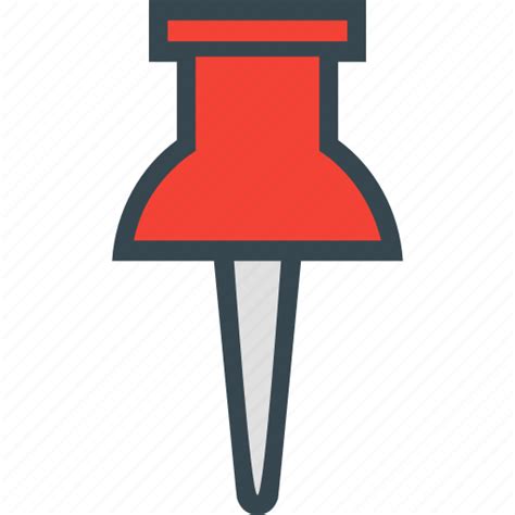 Fixing Marker Paper Pin Push Icon Download On Iconfinder