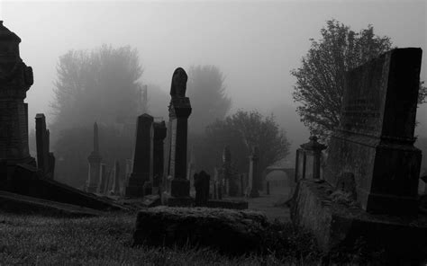 Spooky Cemetery Mac Wallpaper Download | AllMacWallpaper