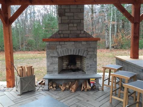 Position the chimney in the specific location desired on the foundation. 12 Hot Ideas For Outdoor Fireplaces RxTooler
