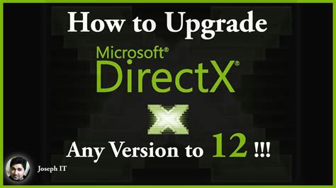 DirectX Upgrade How To Upgrade To DirectX Version YouTube
