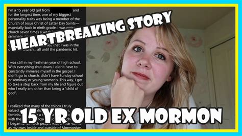 15 yr old ex mormon shares her story youtube