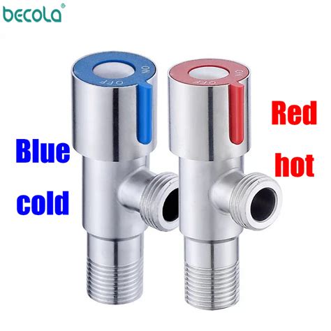 Becola Angle Valves Sus Stainless Steel Brushed Grandado