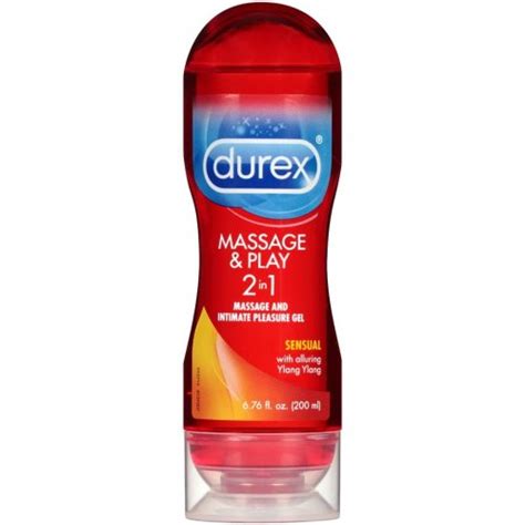 Durex Massage And Play Sensual 2 In1 Lubricant Ylang Ylang 67oz