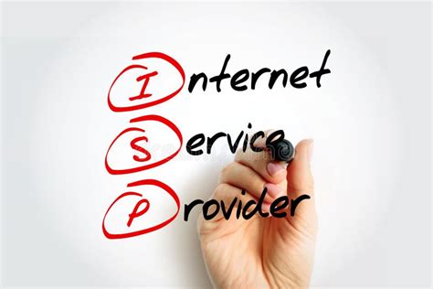 Isp Internet Service Provider Acronym With Marker Technology Concept