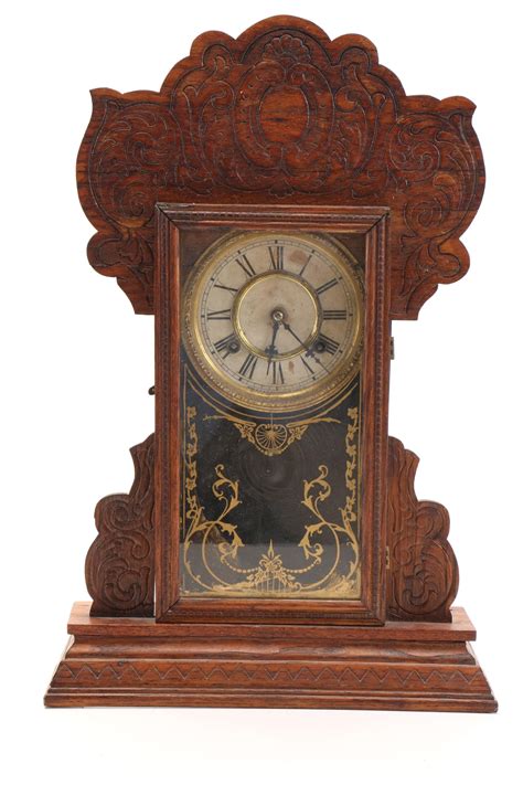 Antique Waterbury Clock Co Gingerbread Mantel Clock Ebth