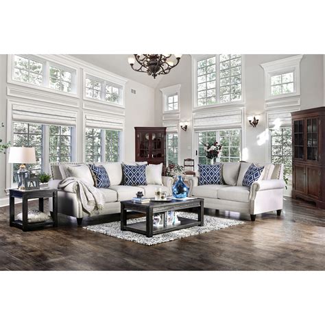 Furniture Of America Deri 2 Piece Sofa Set Overstock 17373025