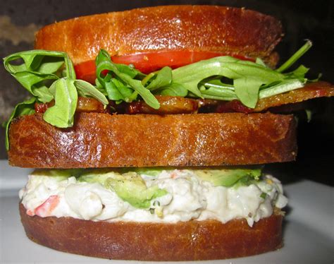 Haute Heirloom Lobster Club Sandwich With Vanilla Bean Butter Fried