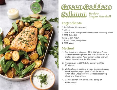 Green Goddess Salmon Lifespice