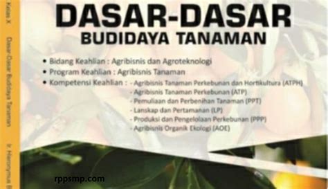 Situs yang hanya membahas rpp 1 lembar dari sd, smp dan sma,smk sesuai surat edaran mendikbud no 14 tahun 2019. Rpp Dasar Dasar Budidaya Tanaman Kurikulum 2013 Revisi ...