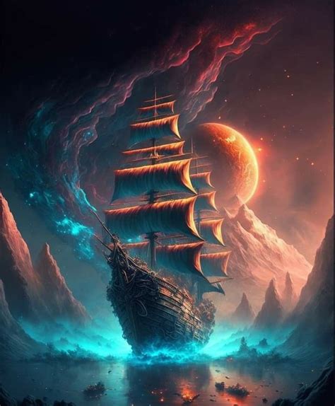 Pin By Laura Nichols On Phone Backgrounds Pirate Ship Art Fantasy