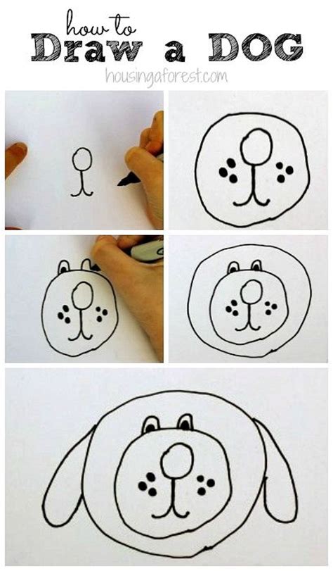 Emojis are everywhere, from text messages and emails to pillows and pool floats. How to Draw a Dog | DIY Kids Stuff | Drawings, Art lessons ...