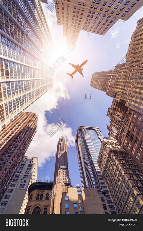 Plane Flying Over Image And Photo Free Trial Bigstock