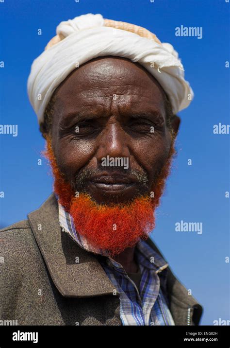 Somali Tribe Man With Red Beard Turkana Lake Loiyangalani Kenya