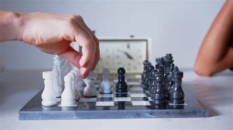 Premium Stock Video Using A Chess Clock During A Blitz Chessboard