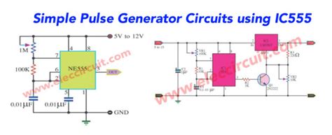 Simple 555 Pulse Generator Circuit