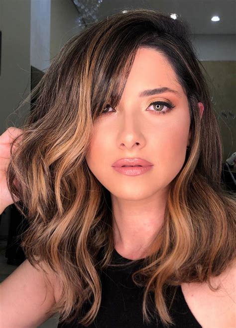 Gorgeous Hair Colour Trends For 2021 Brunette Lob Haircut With Bangs