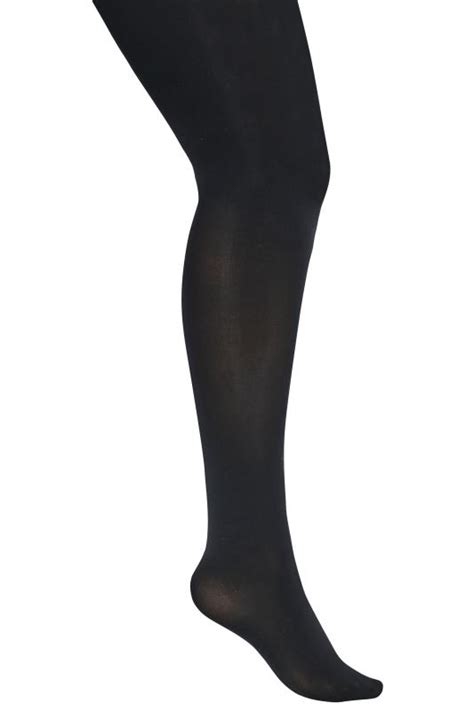 Plus Size 2 Pack Black 40 Denier Tights Yours Clothing