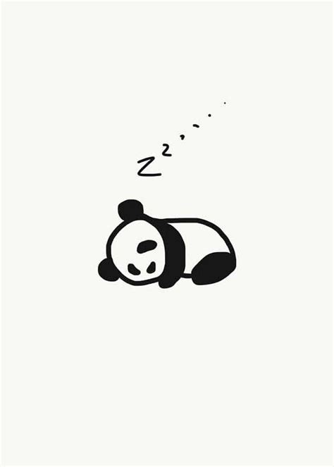Zzz Baby Panda Sleeping Panda Illustration Nursury Art Etsy Panda