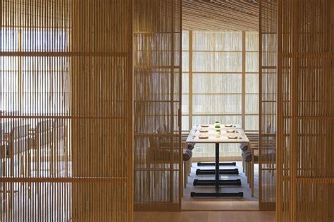 Bamboo interior design ideas | garden wall art furniture house home decor desk roof chair 2018. Architect Kengo Kuma on how to use bamboo within your home | Restaurant design, Bar design ...