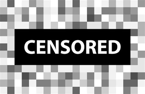 Premium Vector Pixel Censored Sign Black Censor Bar Concept