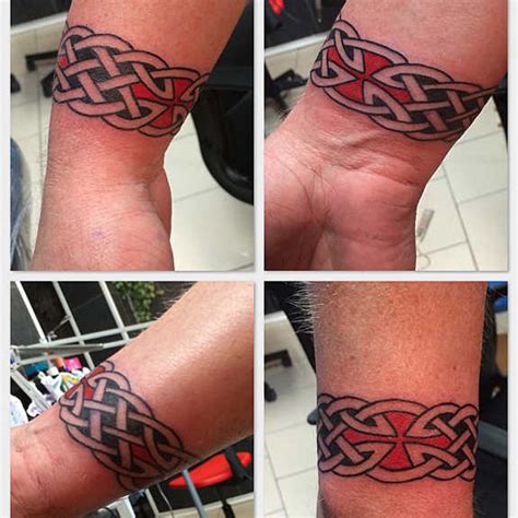 The tattoo is a unique design to have on your wrist. 29 Solid Wristband Tattoos Designs