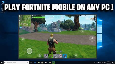 How To Play Fortnite Mobile On Pc Youtube