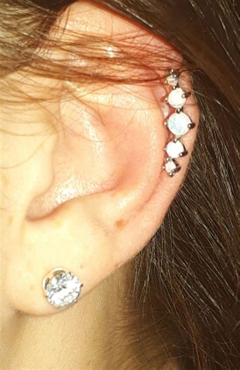 Tiva Opal Helix Cartilage Earring Stud Cartilage Earrings Stud